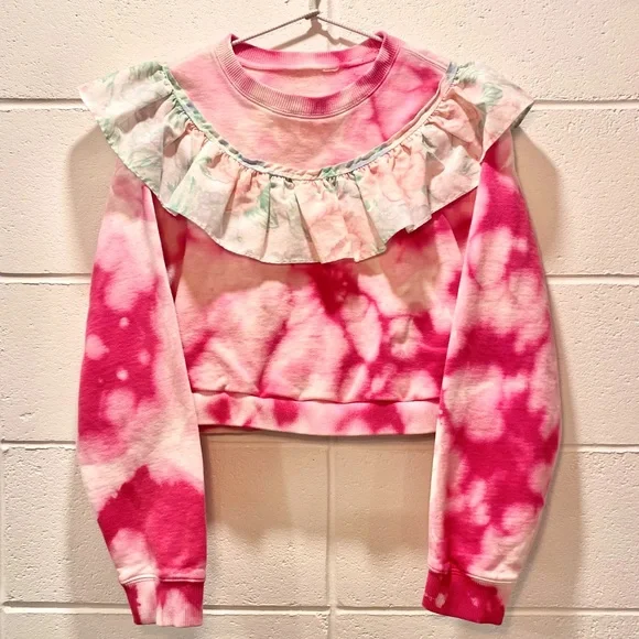 🪡 Handmade 🧵 Ruffle Sweatshirt - Picture 2 of 7
